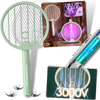 Rechargeable Two In One Foldable Mosquito Racket For Indoor And Outdoor Use
