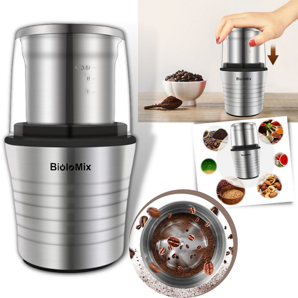 Powerful Compact Grinder For Fresh Coffee Beans And Spices