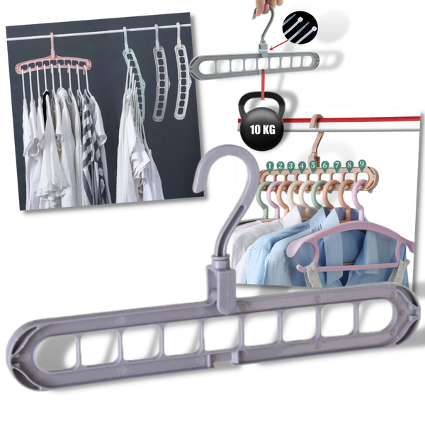 Rotating Space Saving Clothes Hanger for Easy Wardrobe Organization