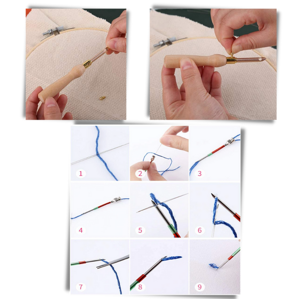 Premium Punch Needle Embroidery Kit For Effortless Stitching