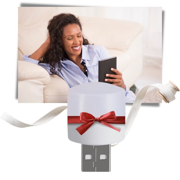 Compact Portable USB LED Desk Lamp With Dual Lighting Modes