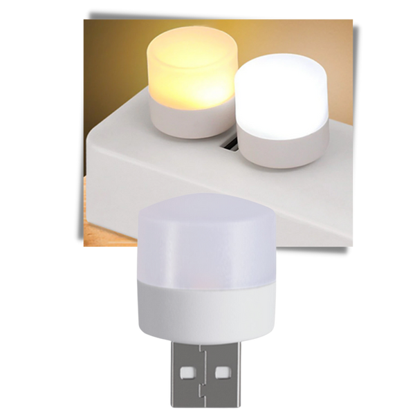 Compact Portable USB LED Desk Lamp With Dual Lighting Modes