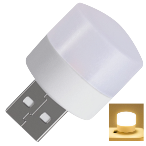 Compact Portable USB LED Desk Lamp With Dual Lighting Modes