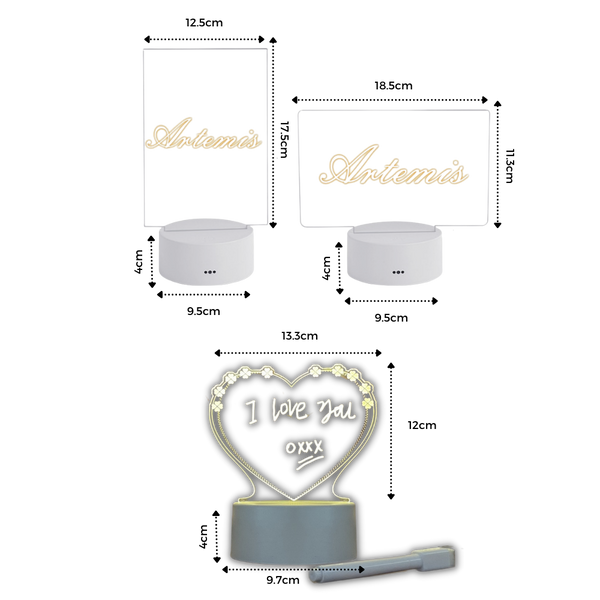 Bright LED Message Board With Pen For Clear Family Communication
