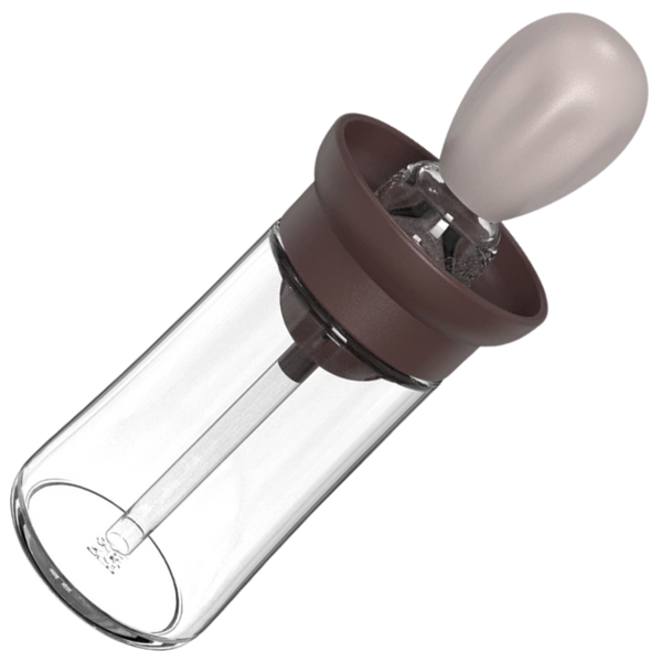 Glass Oil Bottle With Brush For Precise Pouring And Dispensing