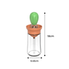 Glass Oil Bottle With Brush For Precise Pouring And Dispensing