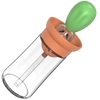 Glass Oil Bottle With Brush For Precise Pouring And Dispensing