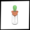 Glass Oil Bottle With Brush For Precise Pouring And Dispensing