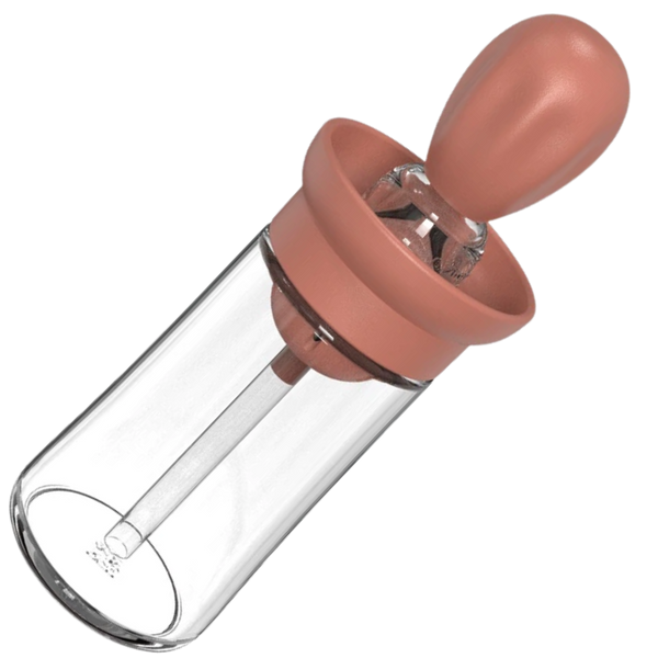 Glass Oil Bottle With Brush For Precise Pouring And Dispensing