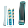 Premium Hard Pencil Case With Built In Ruler For Neat Organization
