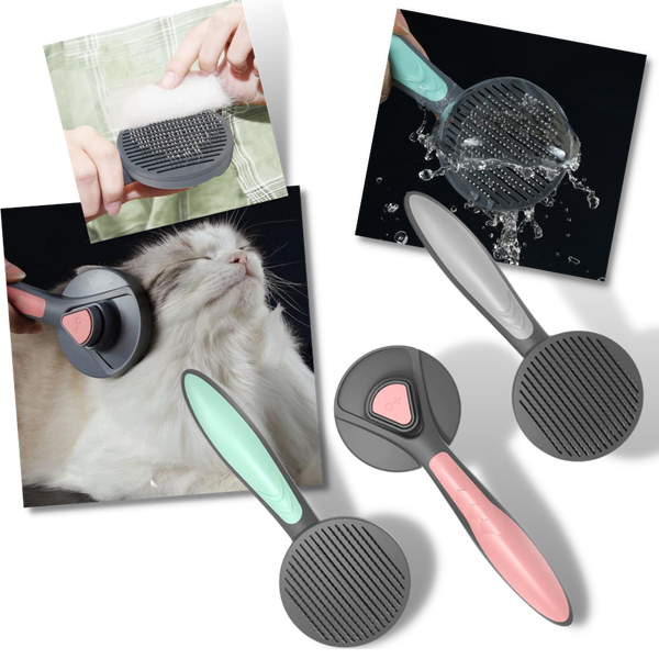 Pet Grooming Brush For Gentle Quick Detangling And Softer Fur