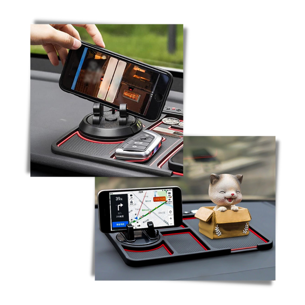 Car Phone Mount With Secure Grip And Aromatherapy Slot