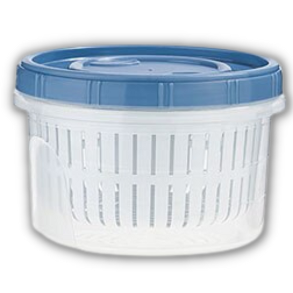 Stackable Draining Food Storage Container Keeps Produce Fresh