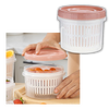 Stackable Draining Food Storage Container Keeps Produce Fresh