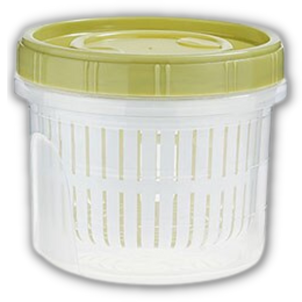 Stackable Draining Food Storage Container Keeps Produce Fresh