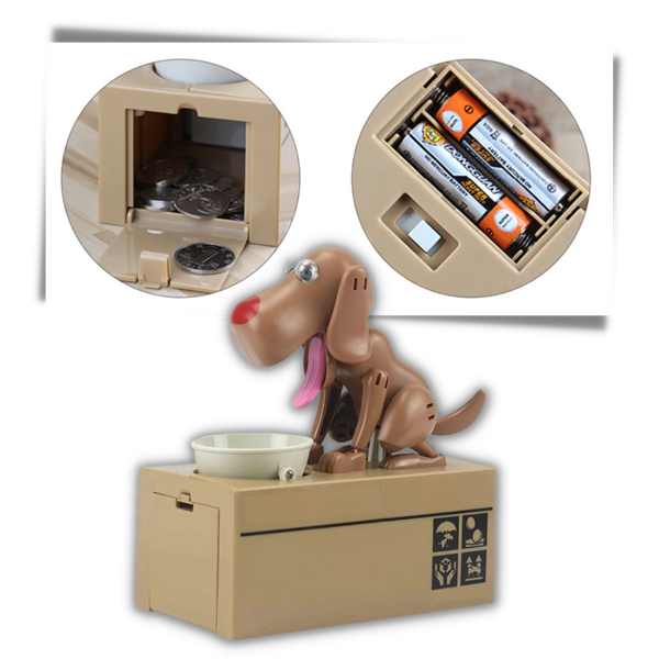 Puppy Themed Kids Piggy Bank For Fun Easy Saving Lessons