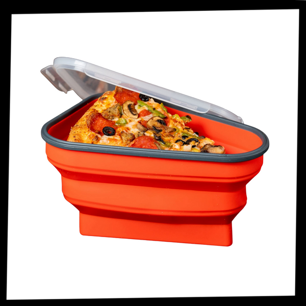 Expandable Pizza Slice Storage Case Keeps Slices Fresh On The Go