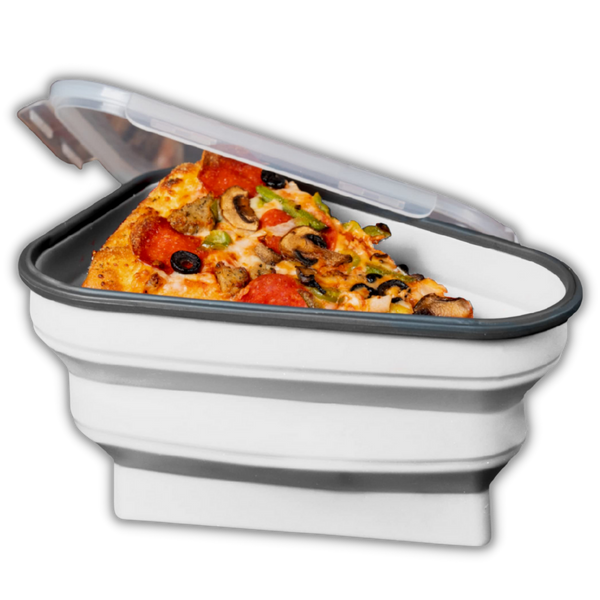 Expandable Pizza Slice Storage Case Keeps Slices Fresh On The Go