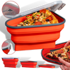 Expandable Pizza Slice Storage Case Keeps Slices Fresh On The Go