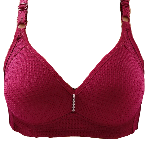 Comfortable Wire Free Bra With Adjustable Support For All Day Comfort