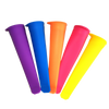 Five Pack Silicone Popsicle Molds For Easy To Make Frozen Treats