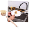 Eco Friendly Wooden Scrubbing Brush With Ergonomic Handle For Deep Cleaning