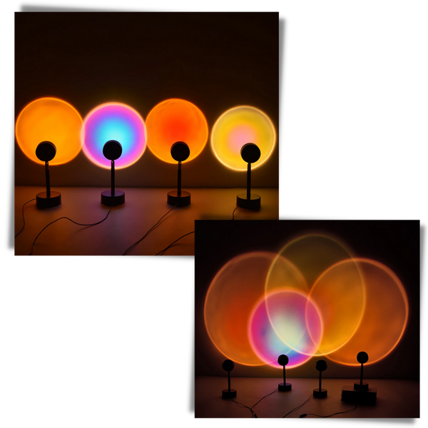 Colorful Projection LED Desk Lamp With Ambient Mood Lighting