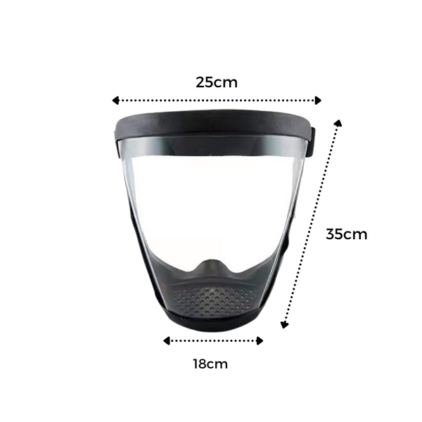 Clear Full Face Shield for Optimal Eye and Face Protection