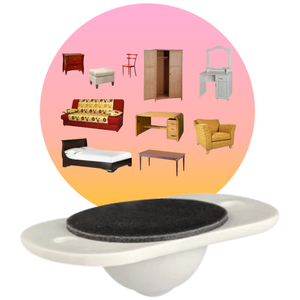 Adhesive Swivel Caster For Furniture Easy 360-Degree Movement
