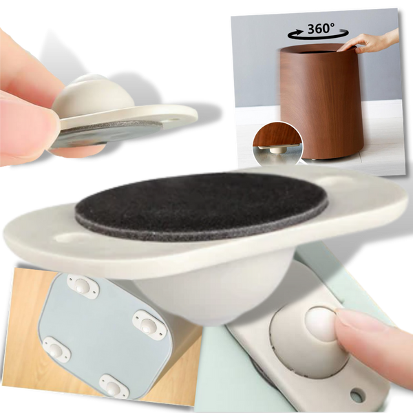 Adhesive Swivel Caster For Furniture Easy 360-Degree Movement