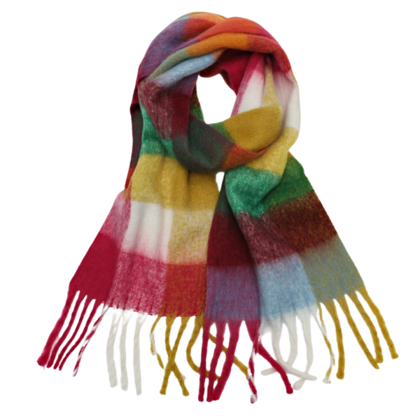 Plaid Winter Scarf for Women Delivers Warmth and Soft Comfort