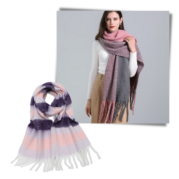 Plaid Winter Scarf for Women Delivers Warmth and Soft Comfort