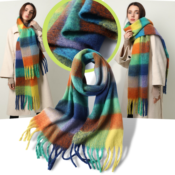 Plaid Winter Scarf for Women Delivers Warmth and Soft Comfort