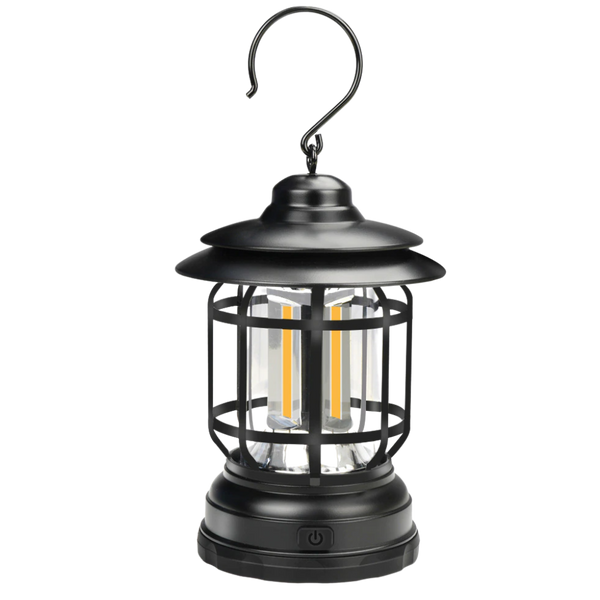 Retro LED Lantern For Camping Weatherproof Brightness Portable Design