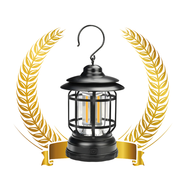 Retro LED Lantern For Camping Weatherproof Brightness Portable Design