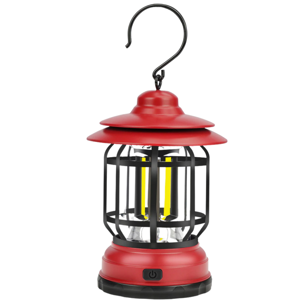 Retro LED Lantern For Camping Weatherproof Brightness Portable Design