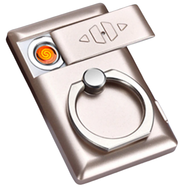 Premium Phone Ring Accessory With Built In Lighter For On The Go