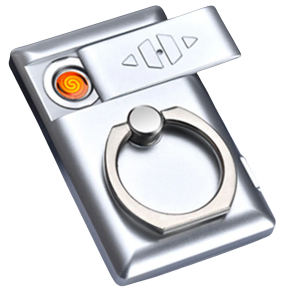 Premium Phone Ring Accessory With Built In Lighter For On The Go