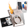 Premium Phone Ring Accessory With Built In Lighter For On The Go