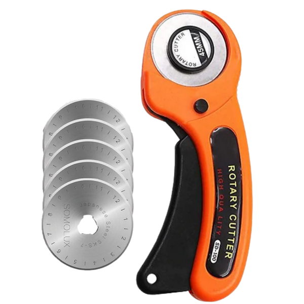 Fabric Rotary Cutter For Fast And Precise Cuts With Ergonomic Grip