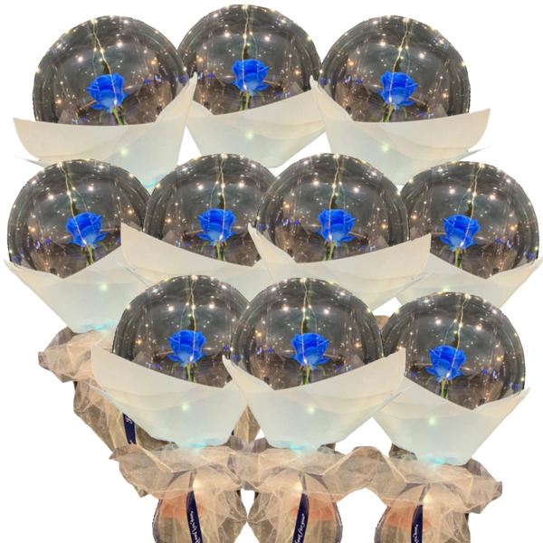 Rose LED Balloon for Romantic Ambiance and Lasting Decor Flair