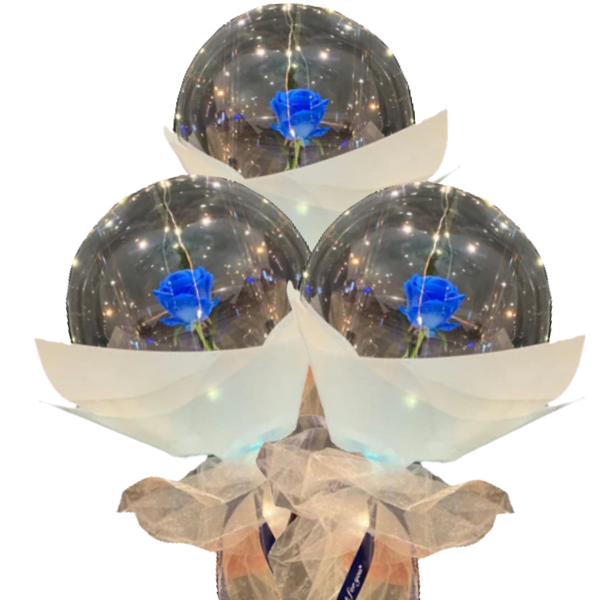 Rose LED Balloon for Romantic Ambiance and Lasting Decor Flair