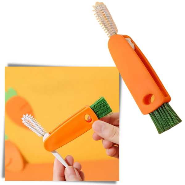 Multifunction Bottle Cleaning Brush For Thorough Crevice Cleaning