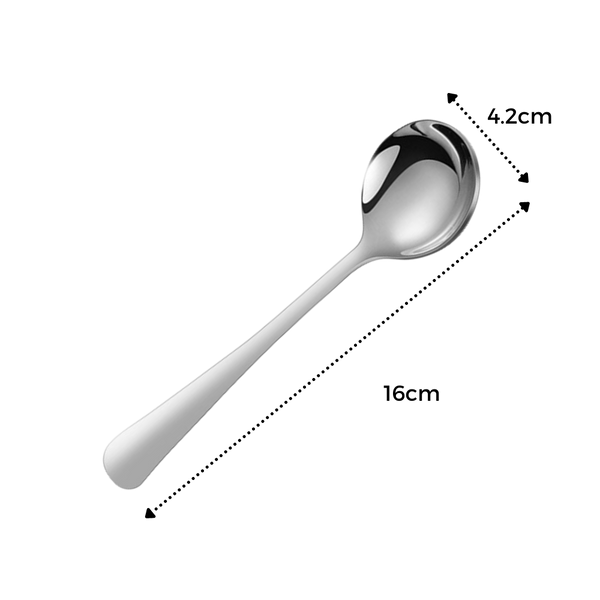 Two Pack Durable Stainless Steel Spoons For Everyday Dining And Coffee
