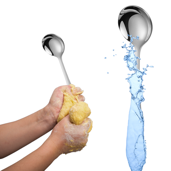 Two Pack Durable Stainless Steel Spoons For Everyday Dining And Coffee