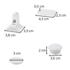 Premium Magnetic Cabinet Locks for Child Safety Four Pack