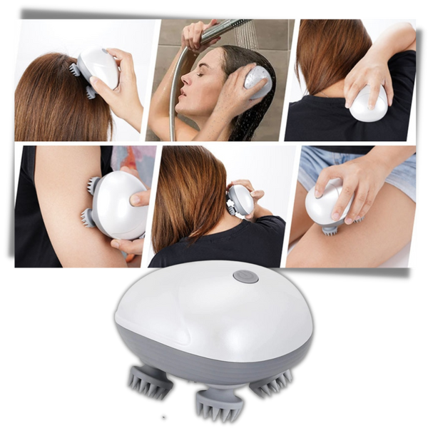 Scalp Massager With Gentle Vibration For Stress Relief And Relaxation