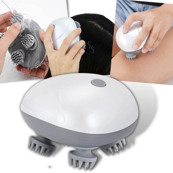 Scalp Massager With Gentle Vibration For Stress Relief And Relaxation