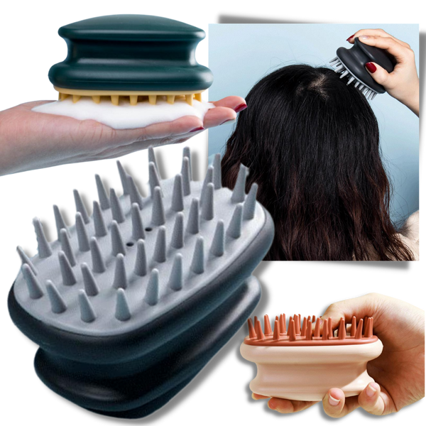 Scalp Massage Brush For Relaxation With Soft Silicone Bristles