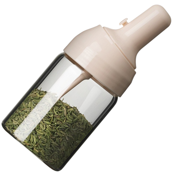 Moisture Proof Seasoning Jar With Retractable Spoon For Precise Dispensing